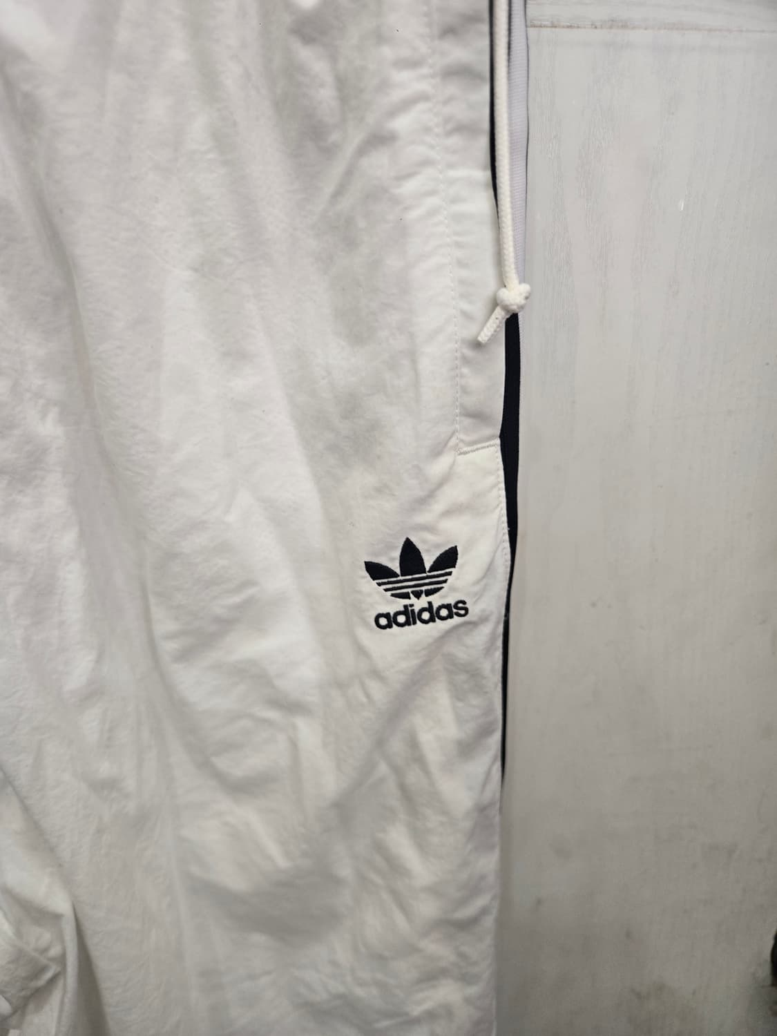 S,90 넉넉사이즈 )) adidas 아디다스 바지 ! 화이트 & 블랙 상품이미지2