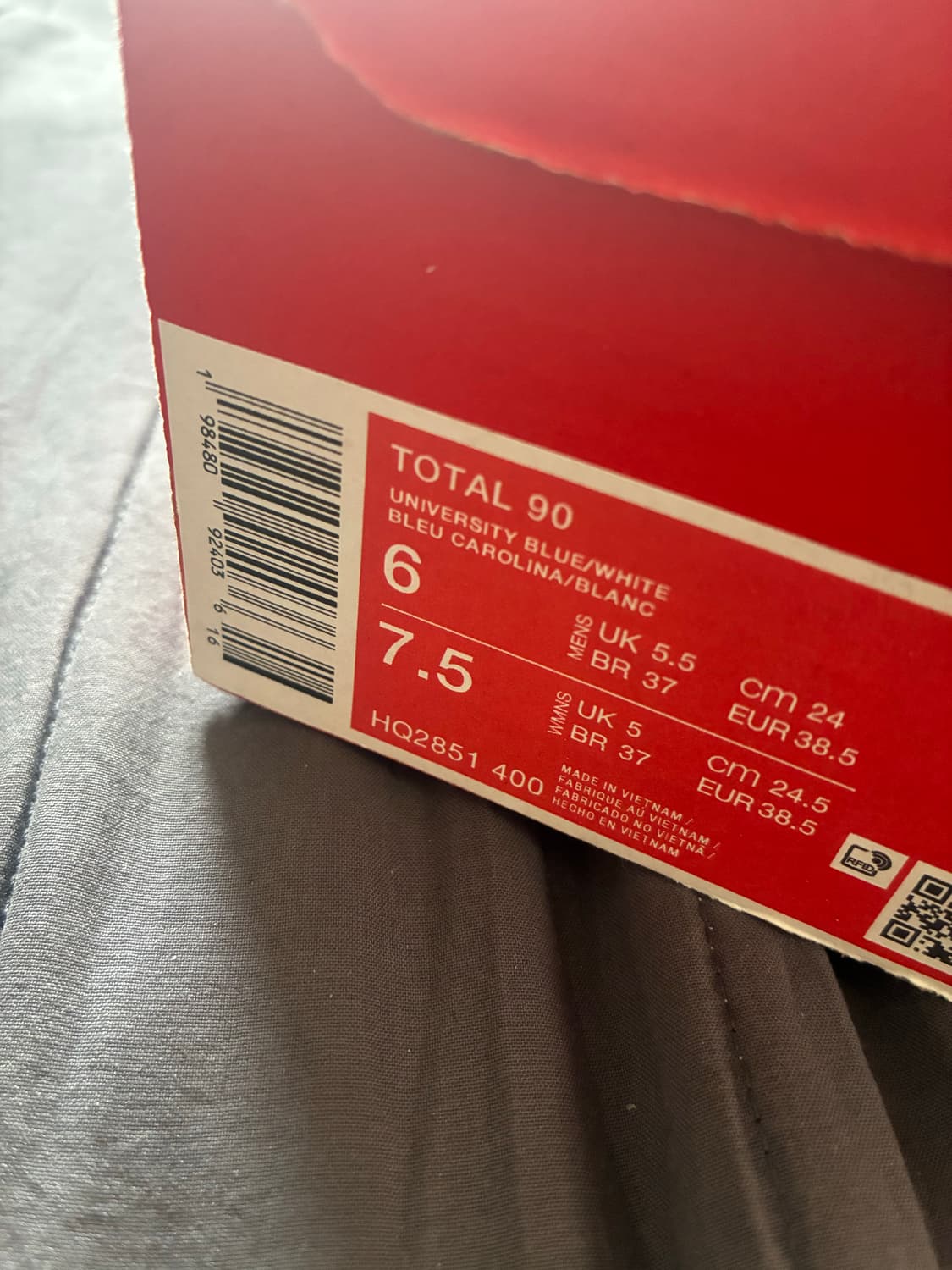 나이키 토탈 90 3 유니버시티 블루 바스트 그레이 상품이미지2