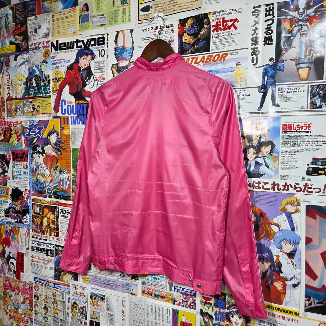 아디다스 핑크 삼선 바람막이 자켓 상품이미지5