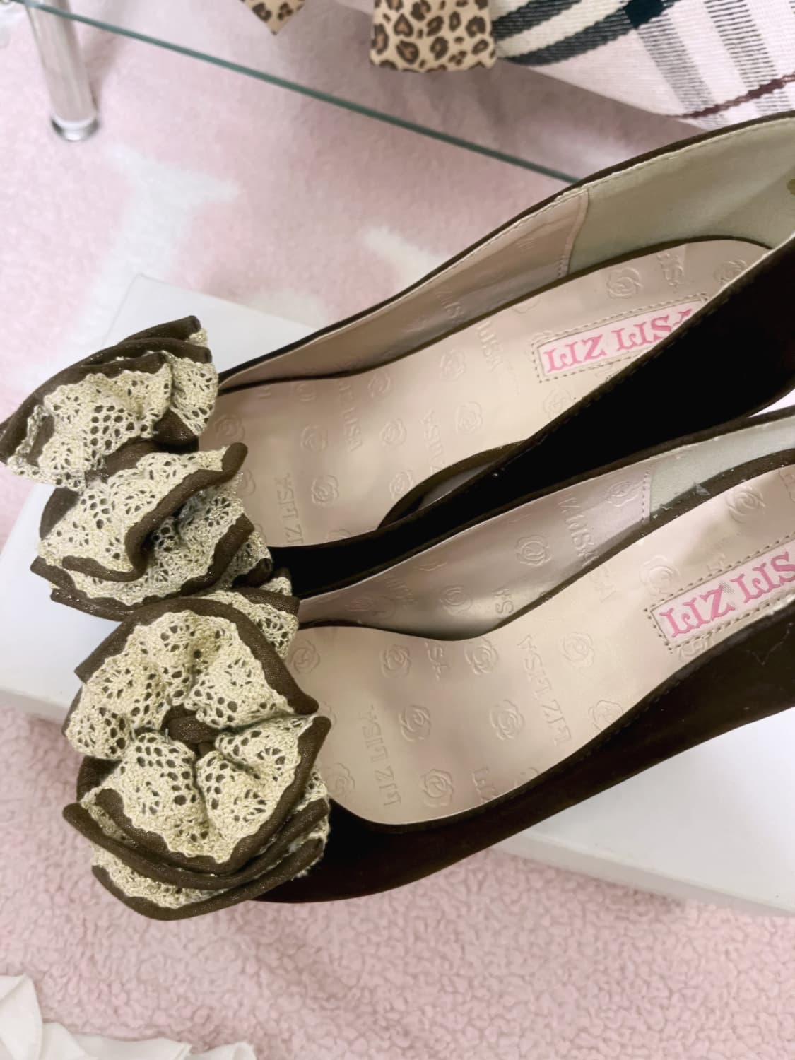 Lizlisa 리즈리사 라떼갸루 히메갸루 히메카지 초코 펀칭 리본 힐 상품이미지3