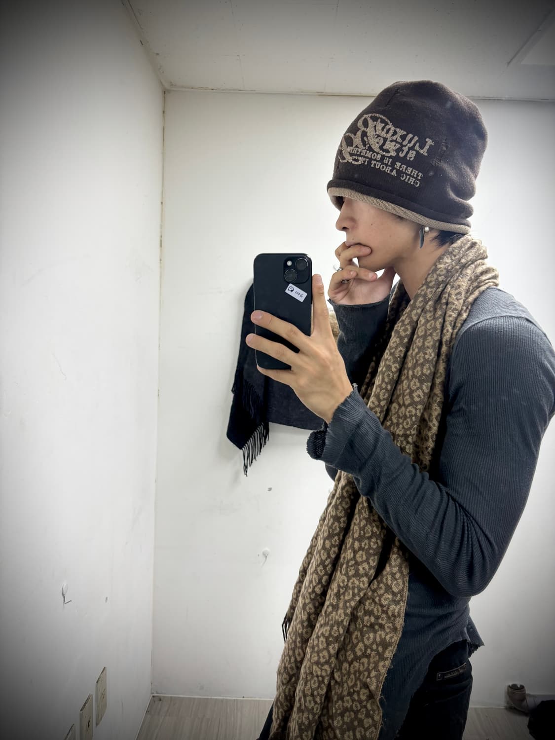 “Vintage” Y2K Print Beanie 상품이미지5