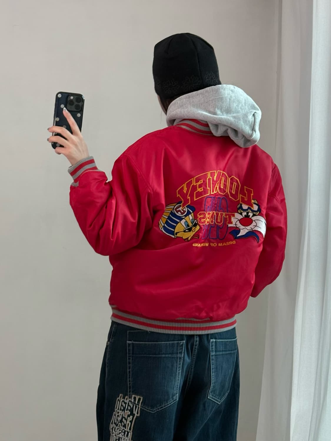 루니툰즈 레드 자수 자켓 상품이미지1