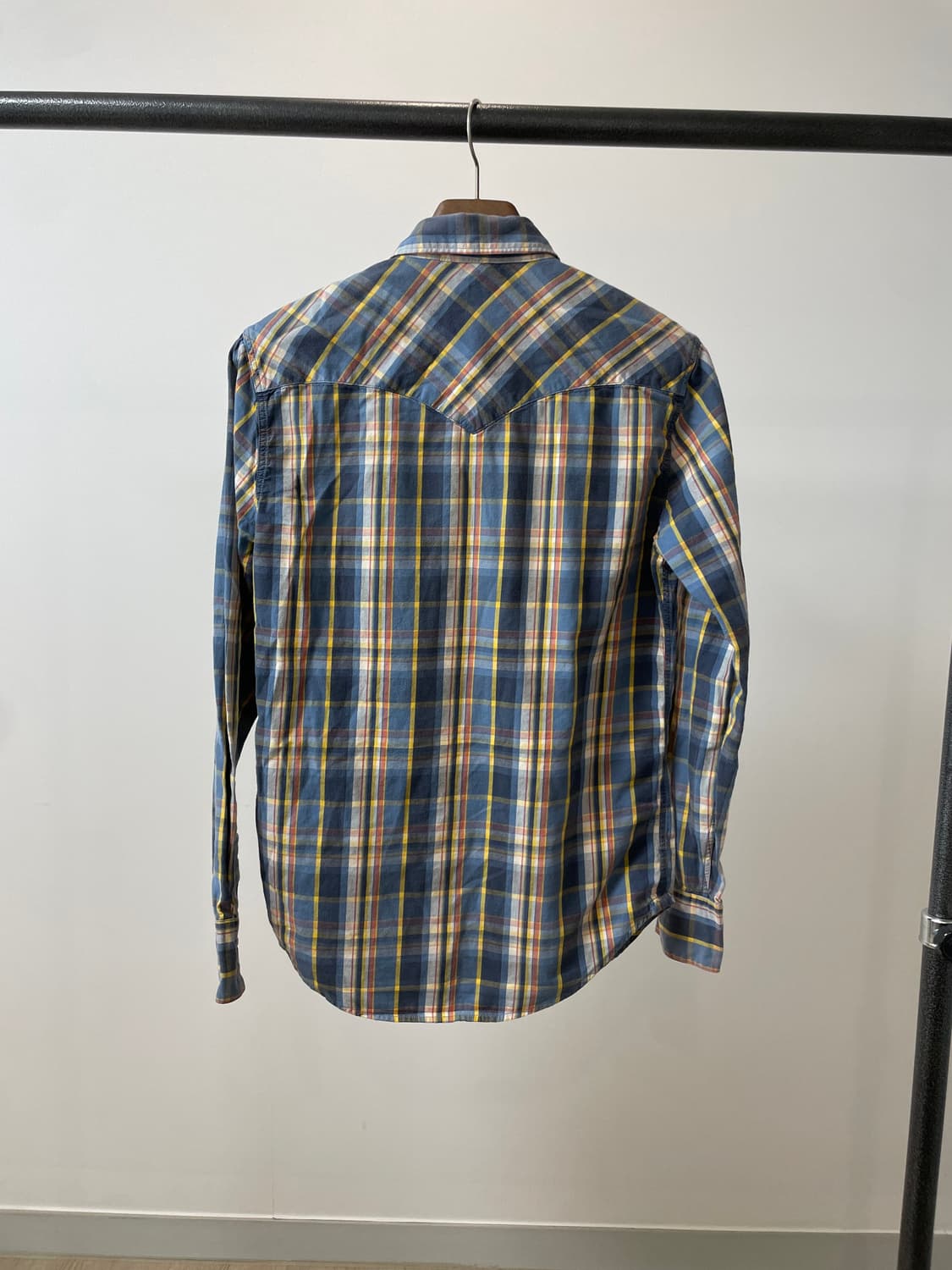 (S) levis 리바이스 투포켓 웨스턴 체크셔츠 상품이미지3