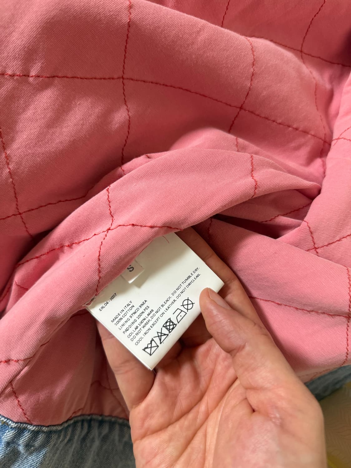 ERL 퍼 카라 데님자켓 (S) 상품이미지6