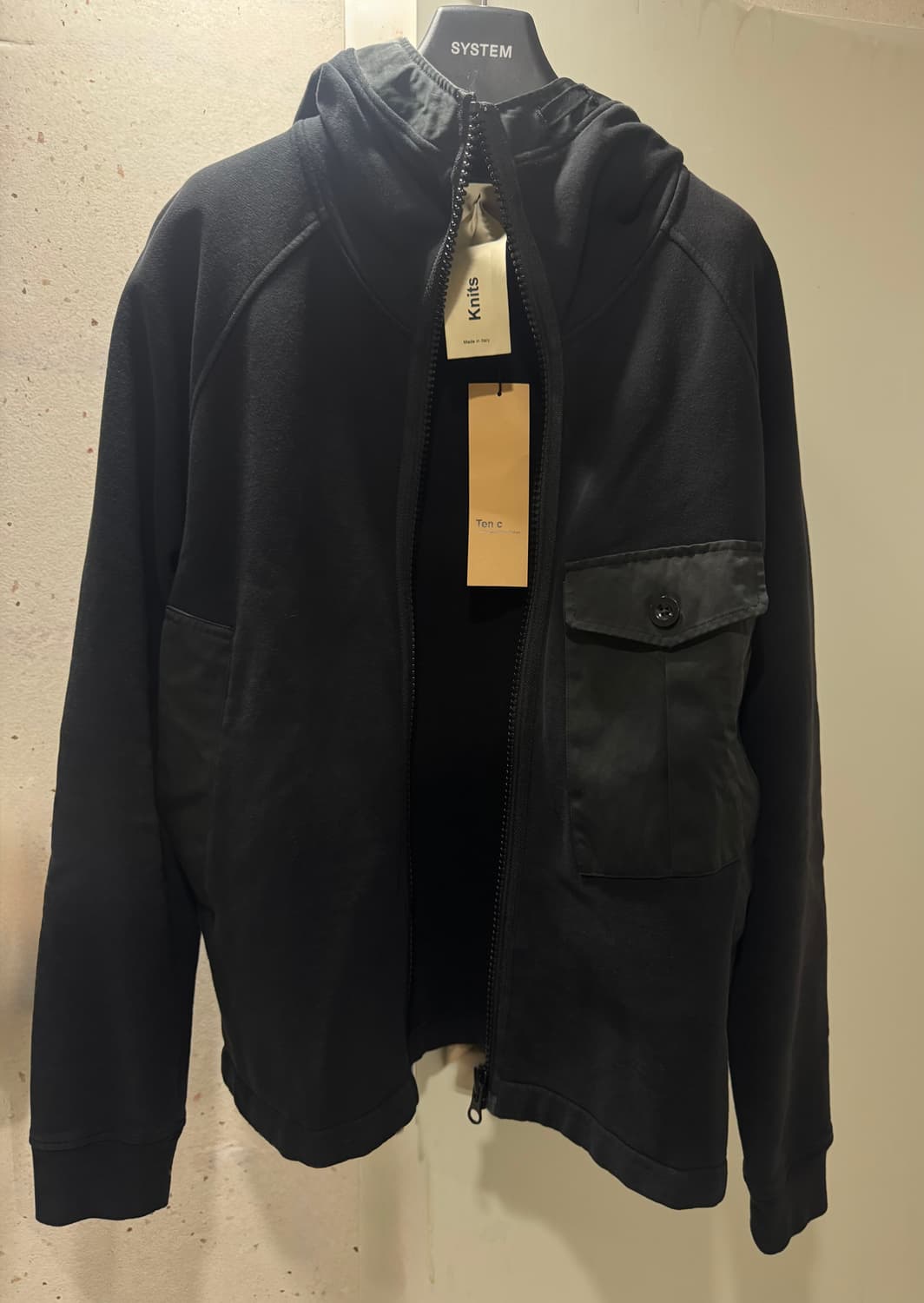 (새제품) Ten c 텐씨 후드 자켓 블랙 M 상품이미지2