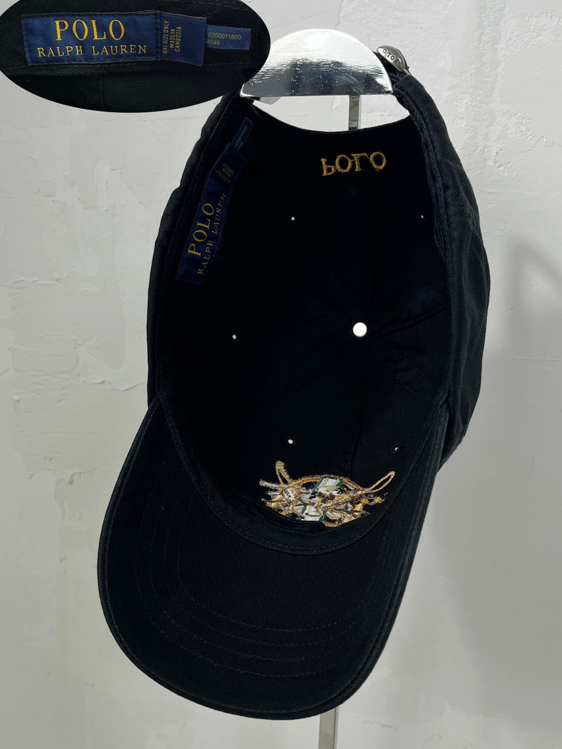 00's 폴로 랄프로렌 홀스빗 엠브로이더리 베이스볼 볼캡 상품이미지6