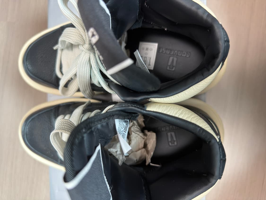 컨버스 x 다크쉐도우 터보웨폰 블랙 크림 265사이즈 상품이미지7