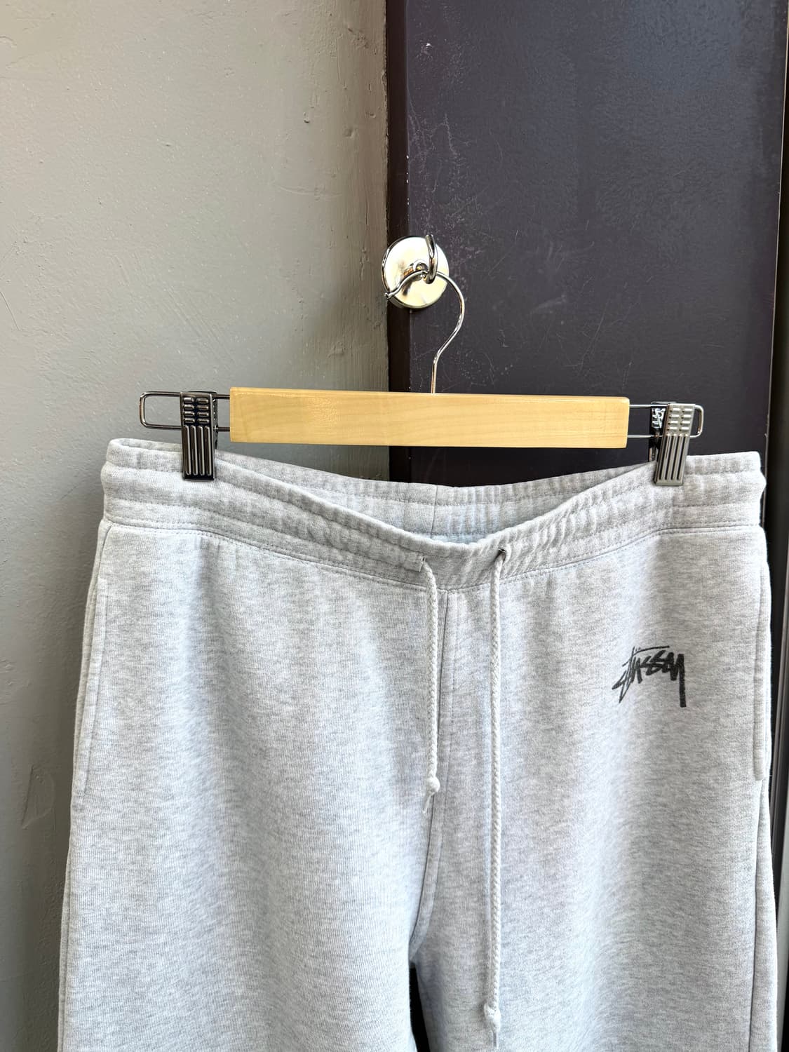 S/ 스투시 스탁 로고 기모 조거팬츠 상품이미지3
