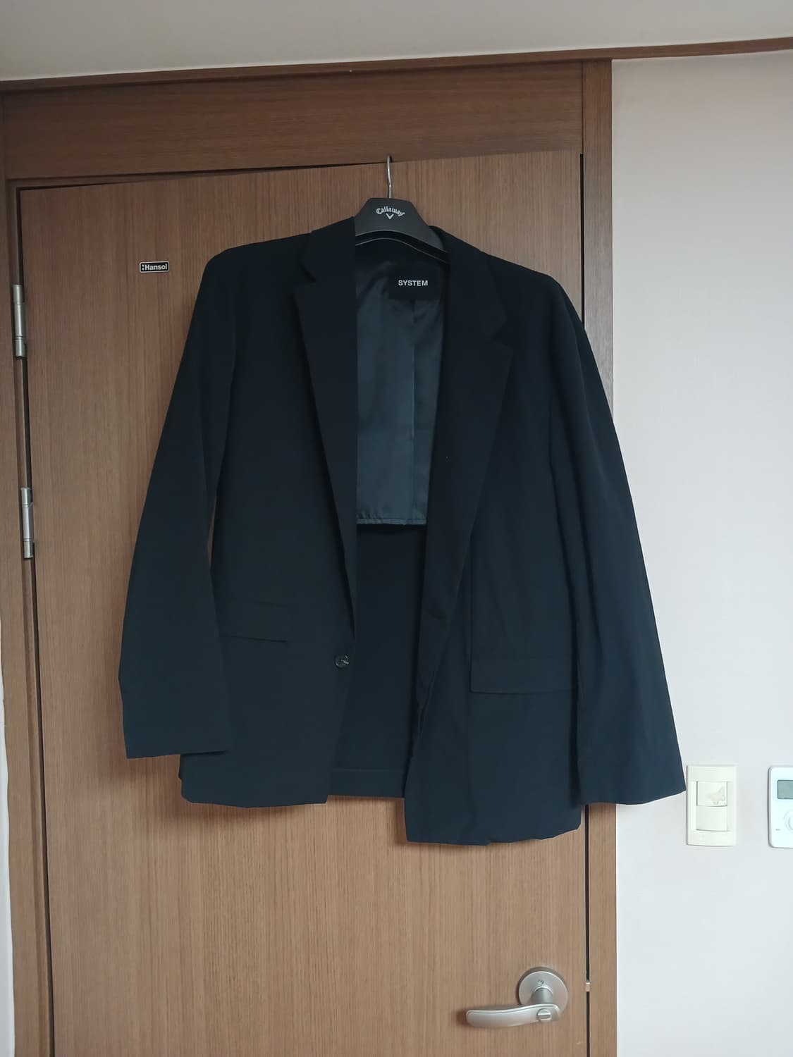 시스템옴므 남성 블랙 자켓110  상품이미지1