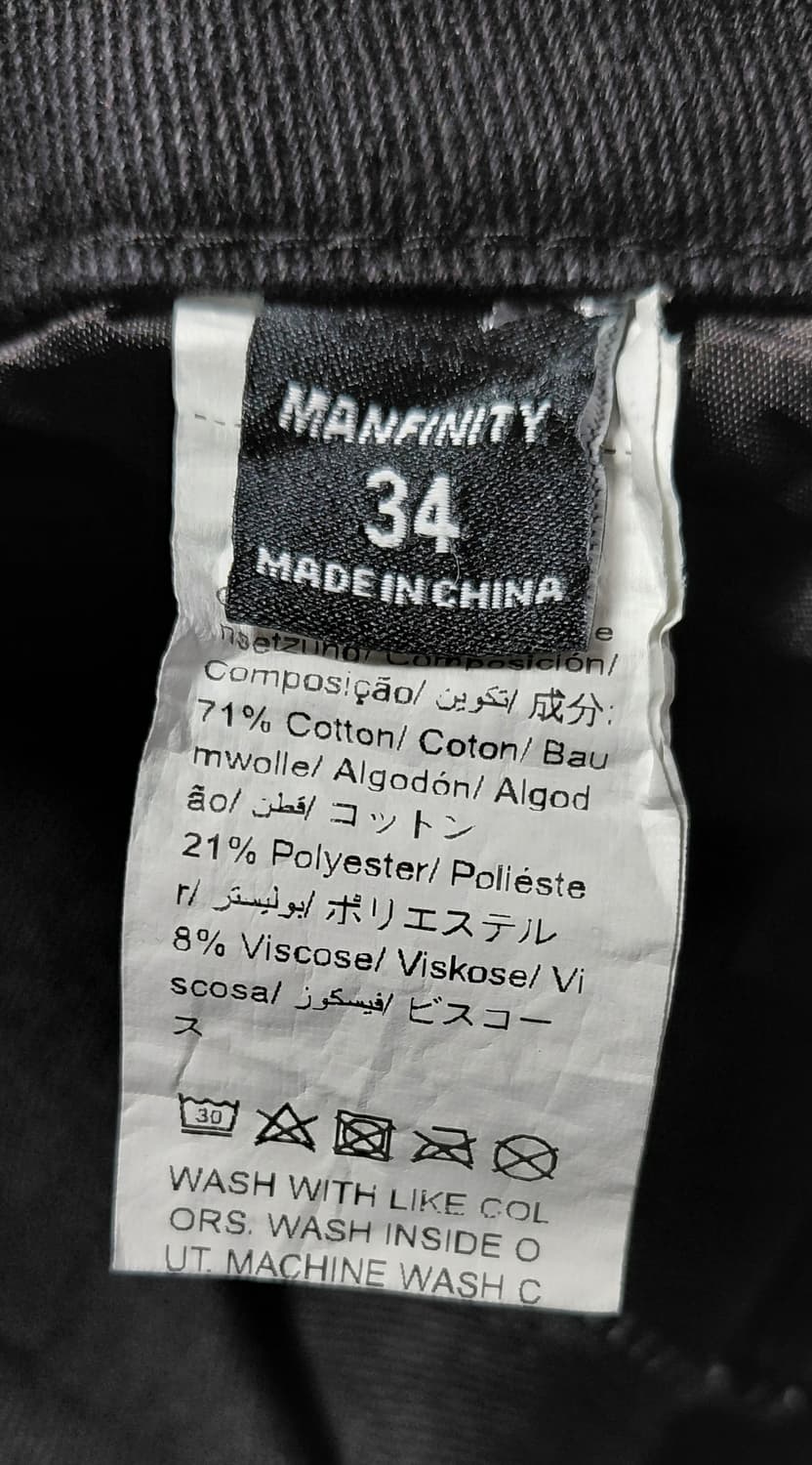 [SIZE 34] 맨피니티 블랙 카고 팬츠 상품이미지8