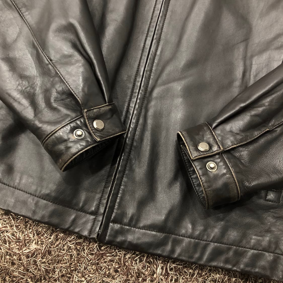 100 인디안 양가죽 봄버 레더 가죽 자켓 상품이미지5