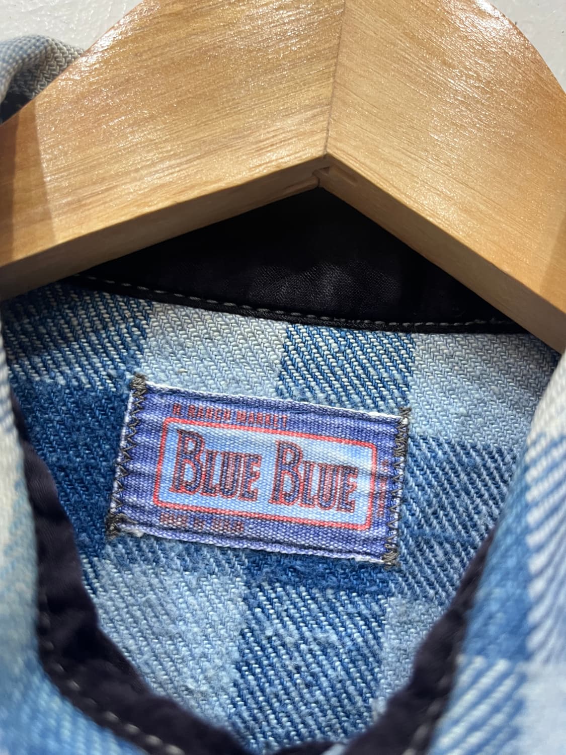 BLUEBLUE 재팬 체크 플란넬 셔츠 Made in JAPAN  상품이미지3