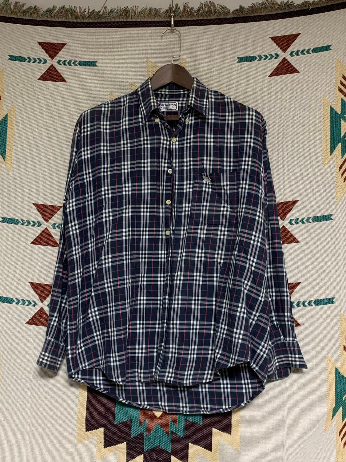 버버리 빈티지 체크 셔츠 M 상품이미지1