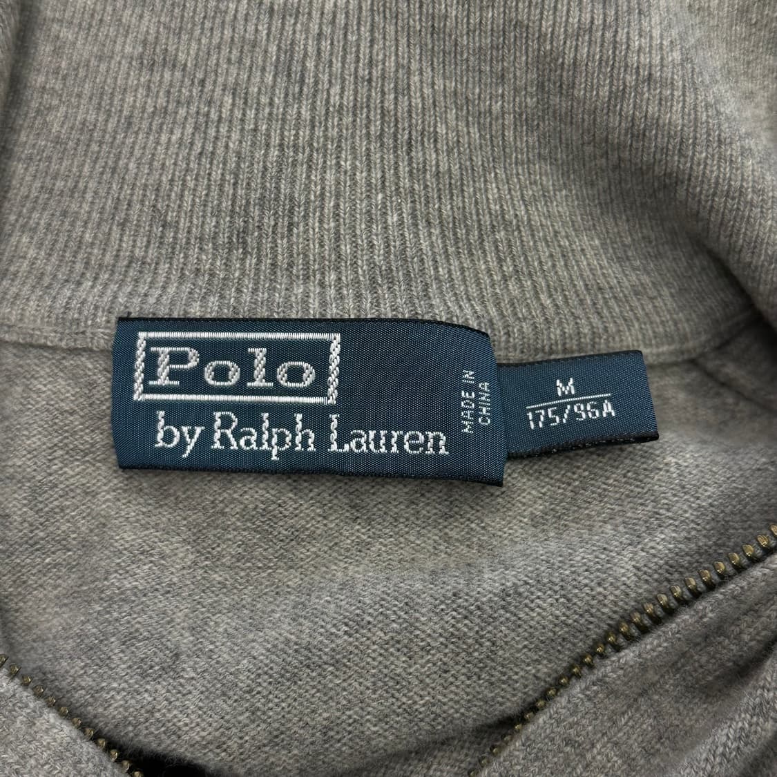 M 폴로랄프로렌 그레이 메리노 울 반집업 니트 상품이미지4