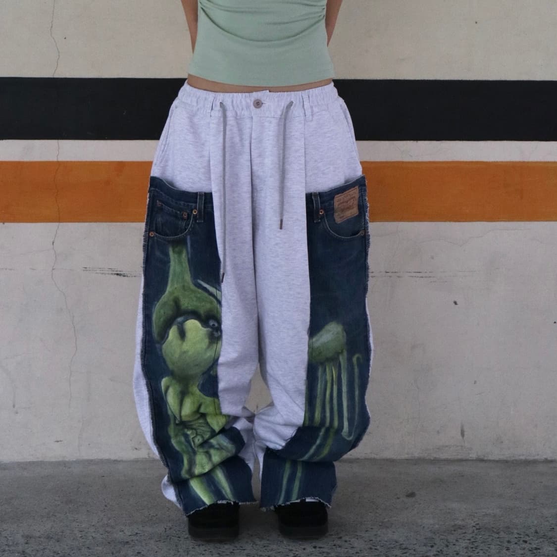 No.668 vintage levi's remake sweat pants 상품이미지2