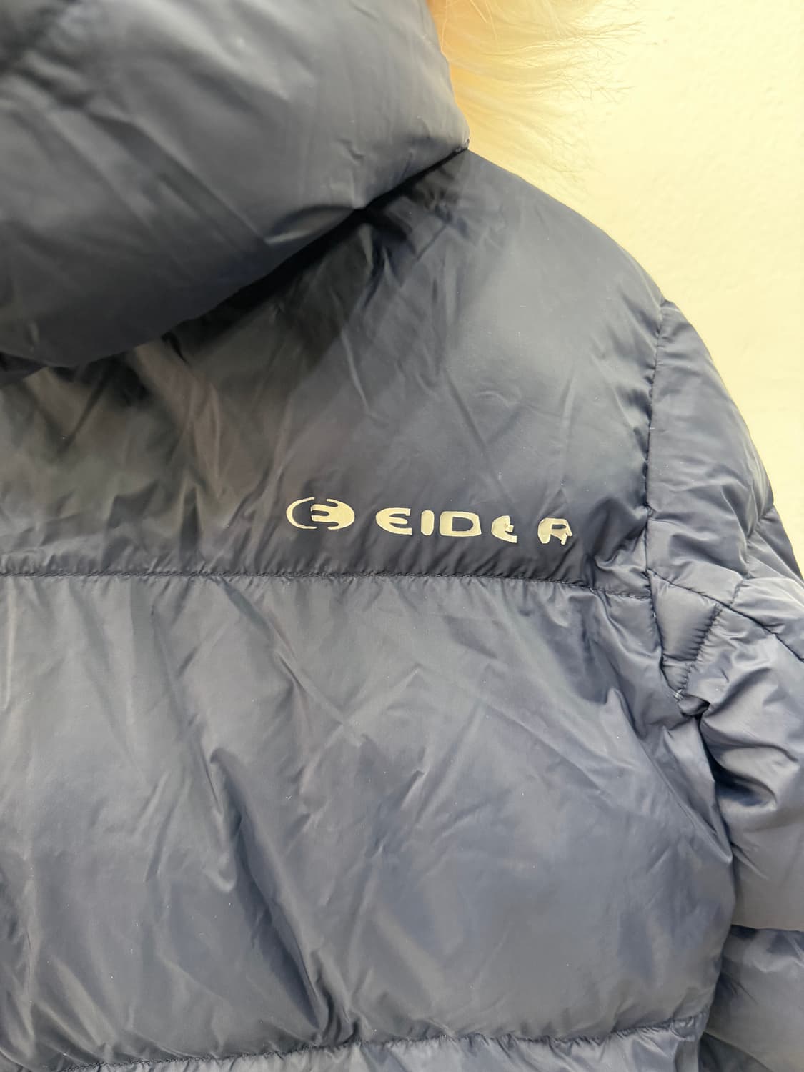 정품) 아이더 키즈 양면 후드 구스패딩 140 상품이미지6