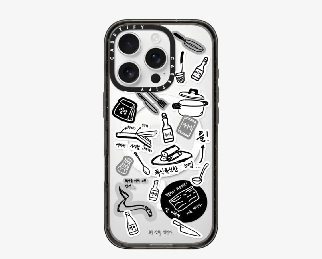 셰프 최강록 컬렉션 요리 스티커 맥세이프 호환 임팩트 케이스 상품이미지1
