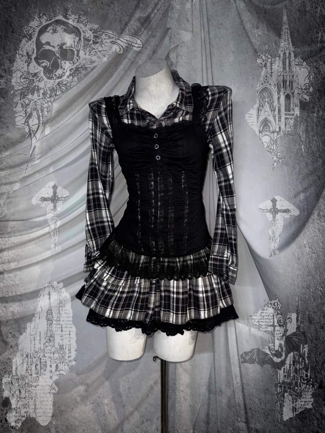 무채색 데일리 공겜여주깔 코디세트  상품이미지1