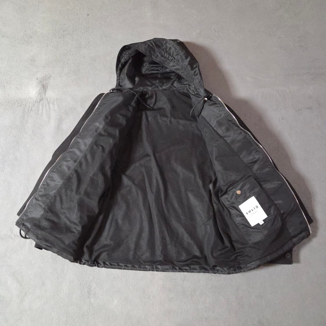 50 솔리드옴므 20FW 오버사이즈 후드 데님 트러커 자켓 상품이미지6