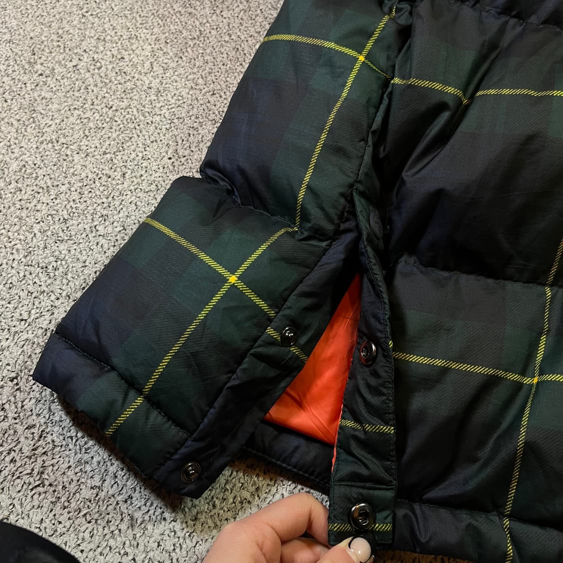 폴로 랄프로렌 블랙와치 덕다운 롱패딩 상품이미지4