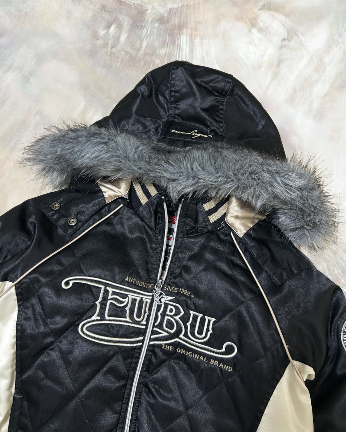 FUBU 배색 후드 봄버 점퍼자켓 상품이미지2