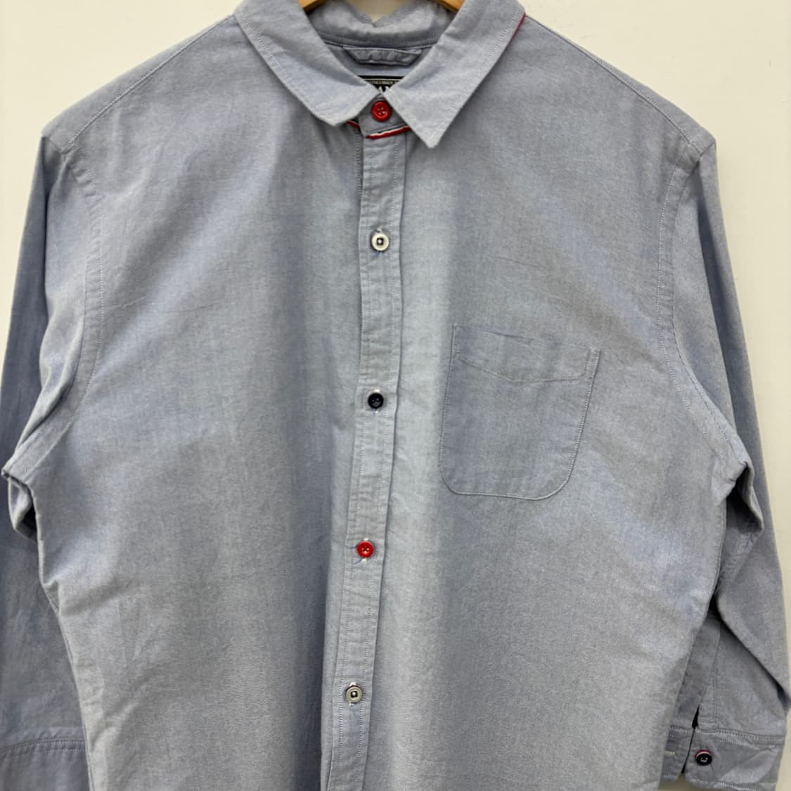 빔즈 컬러 버튼 포인트 셔츠 여성 L 상품이미지2