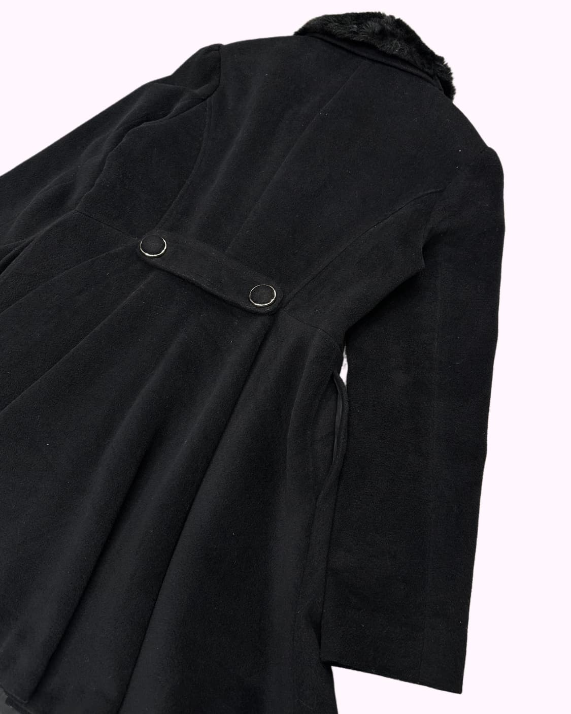 CECIL MCBEE black fur collar coat 상품이미지7