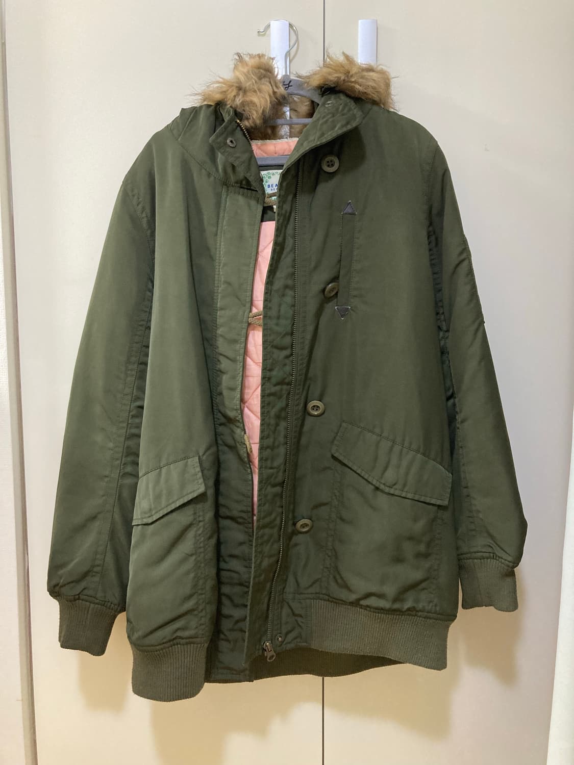 빔즈 하트 퍼 야상 상품이미지1