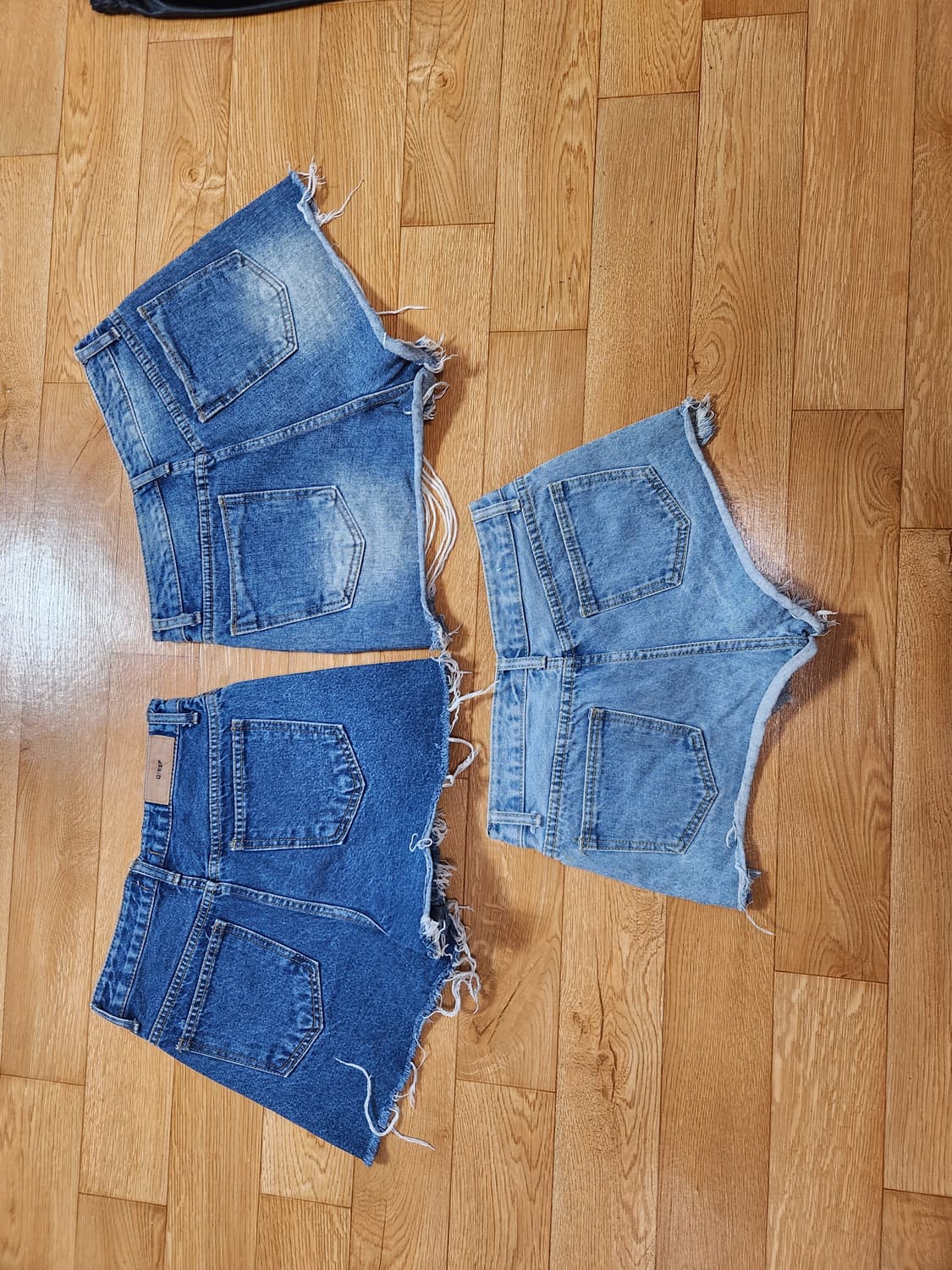 데미지 워싱 데님 핫팬츠 반바지 3종세트 26 상품이미지2