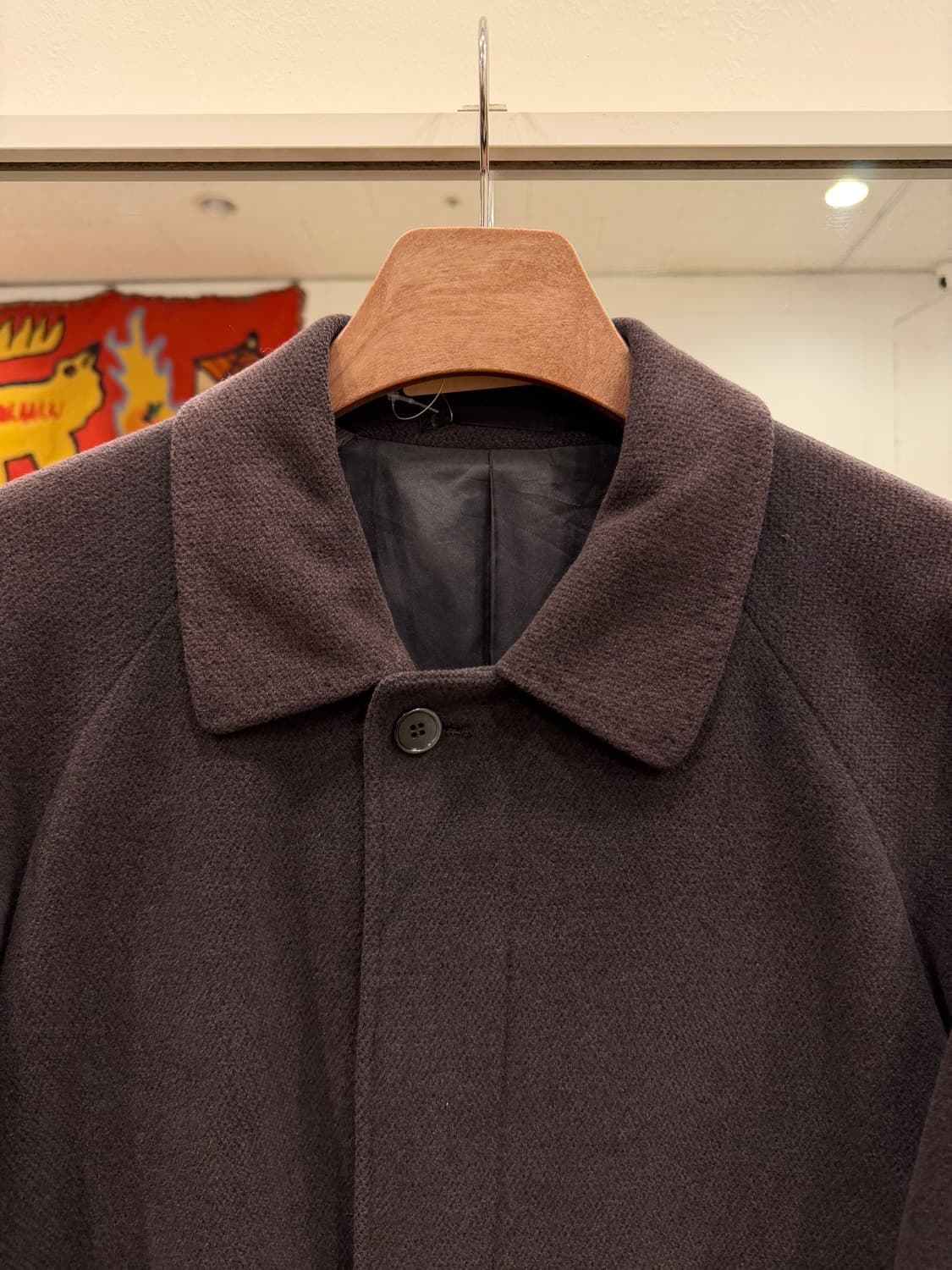 Guinness 빈티지 앙고라 맥코트 하프 코트 상품이미지2