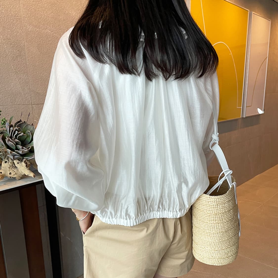 낸시렐라(nancyrella) 시어링 프릴자켓 프리사이즈 새상품 상품이미지3