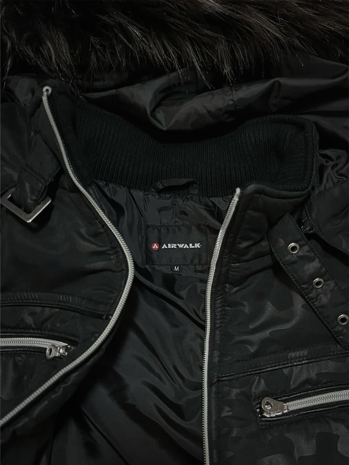 (air walk) camo fur hood jacket  상품이미지3