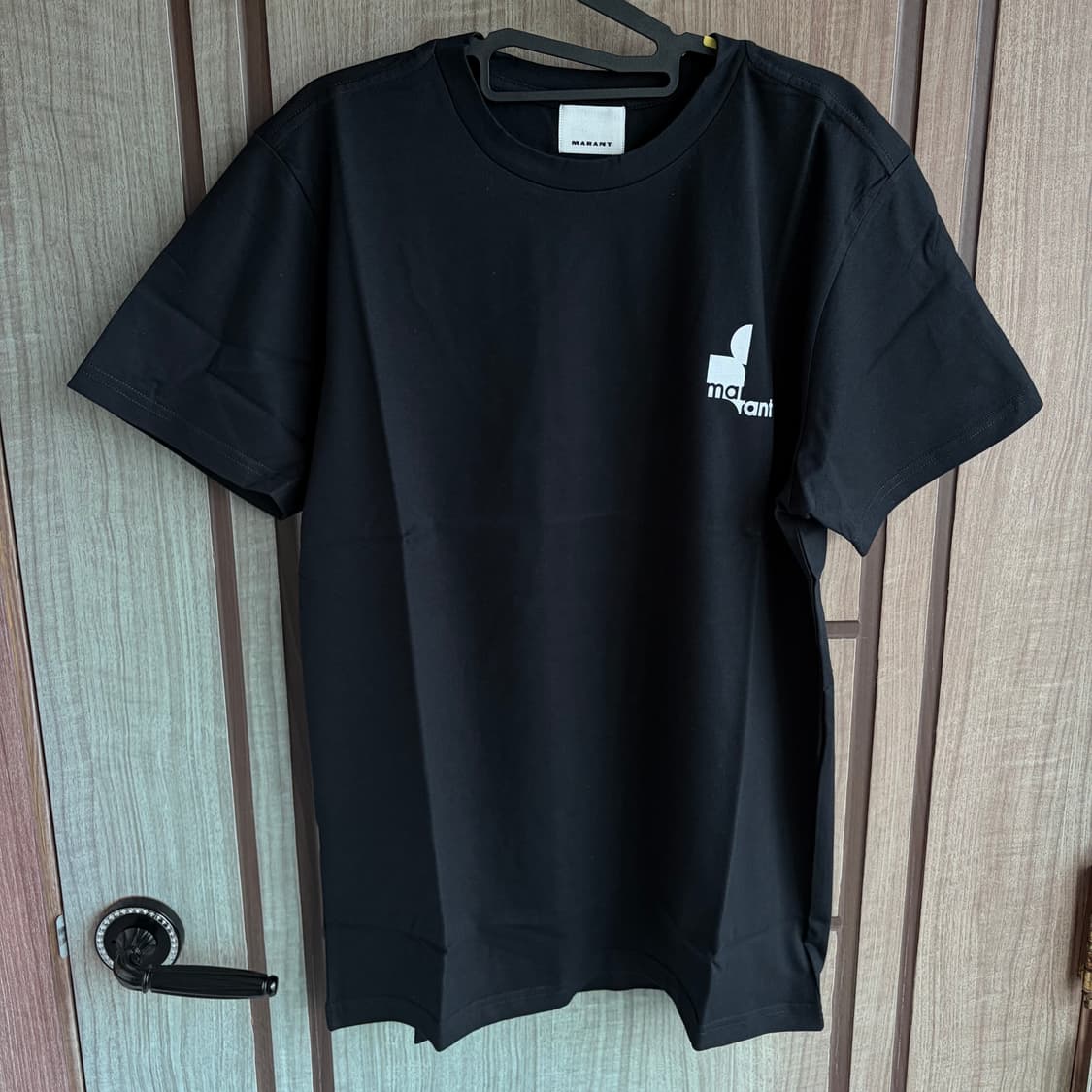 새상품(M)이자벨마랑 로고 반팔티셔츠 블랙 상품이미지2