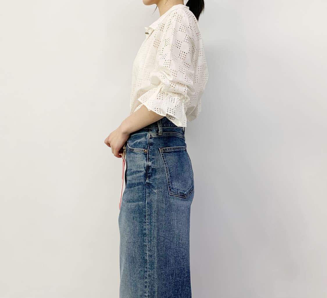 WAKO 펀칭 블라우스 상품이미지5