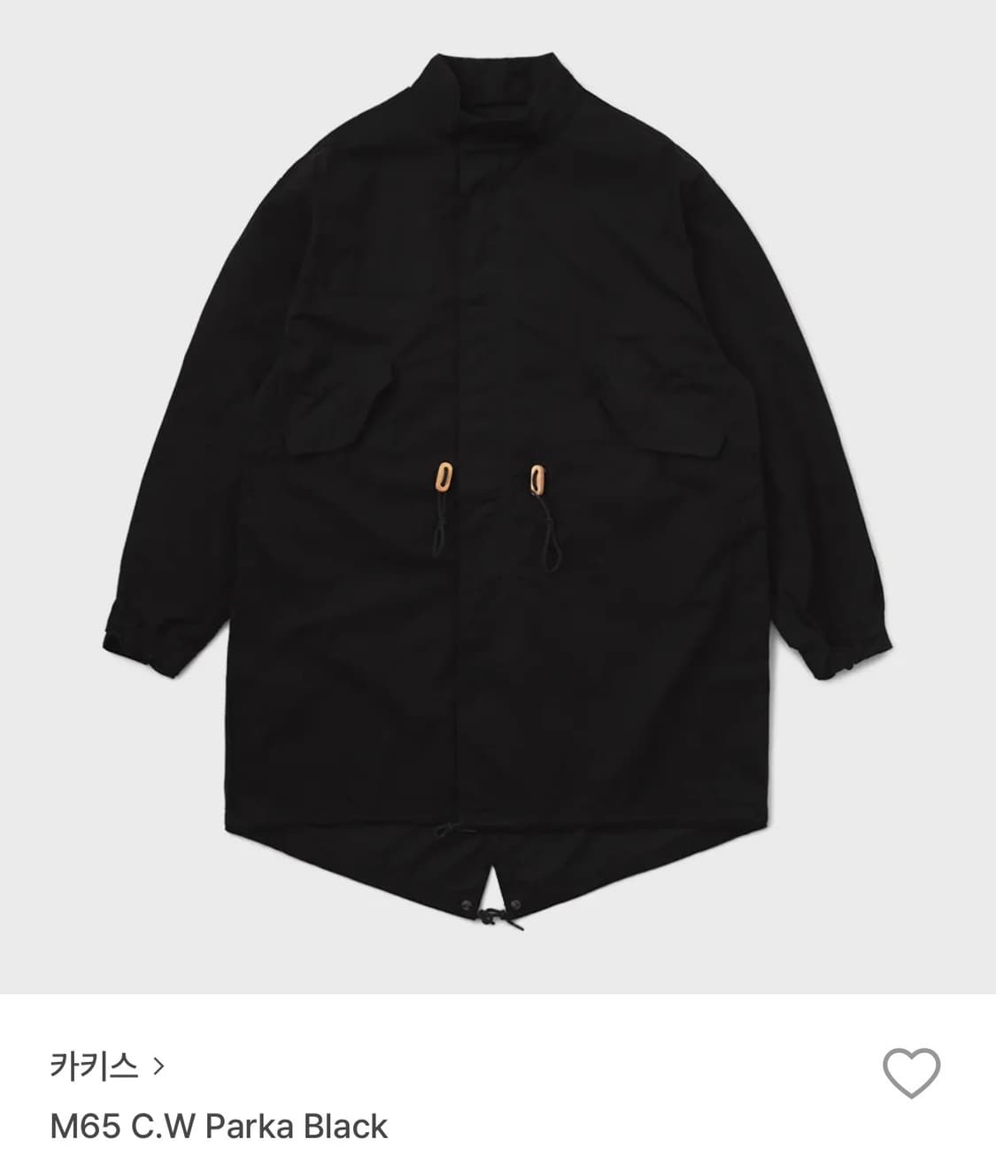 khakis M65 C.W PARKA(BLACK) 상품이미지4