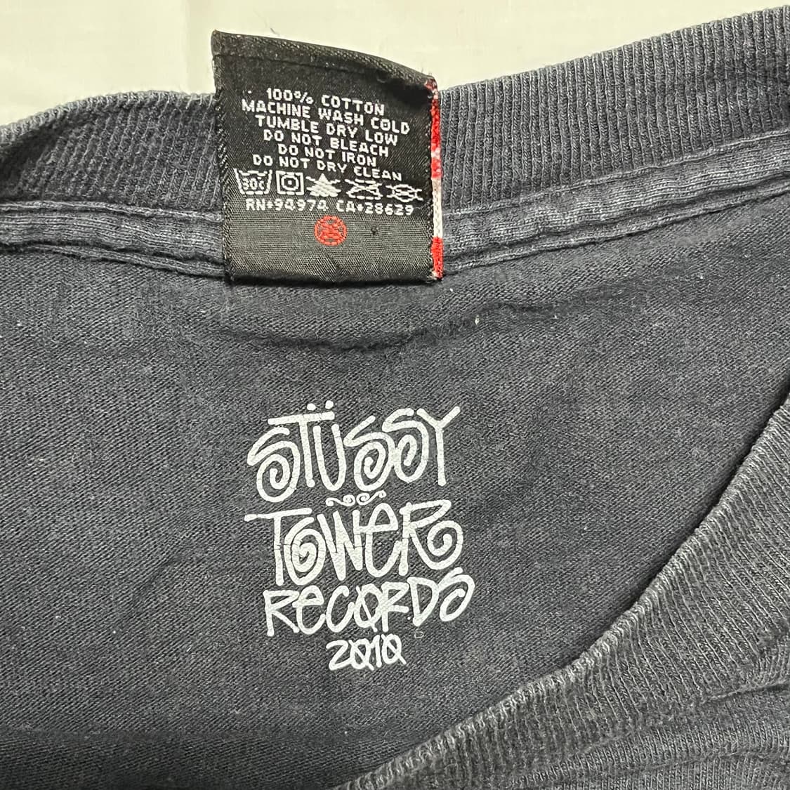 스투시x타워레코즈 반팔티 상품이미지5