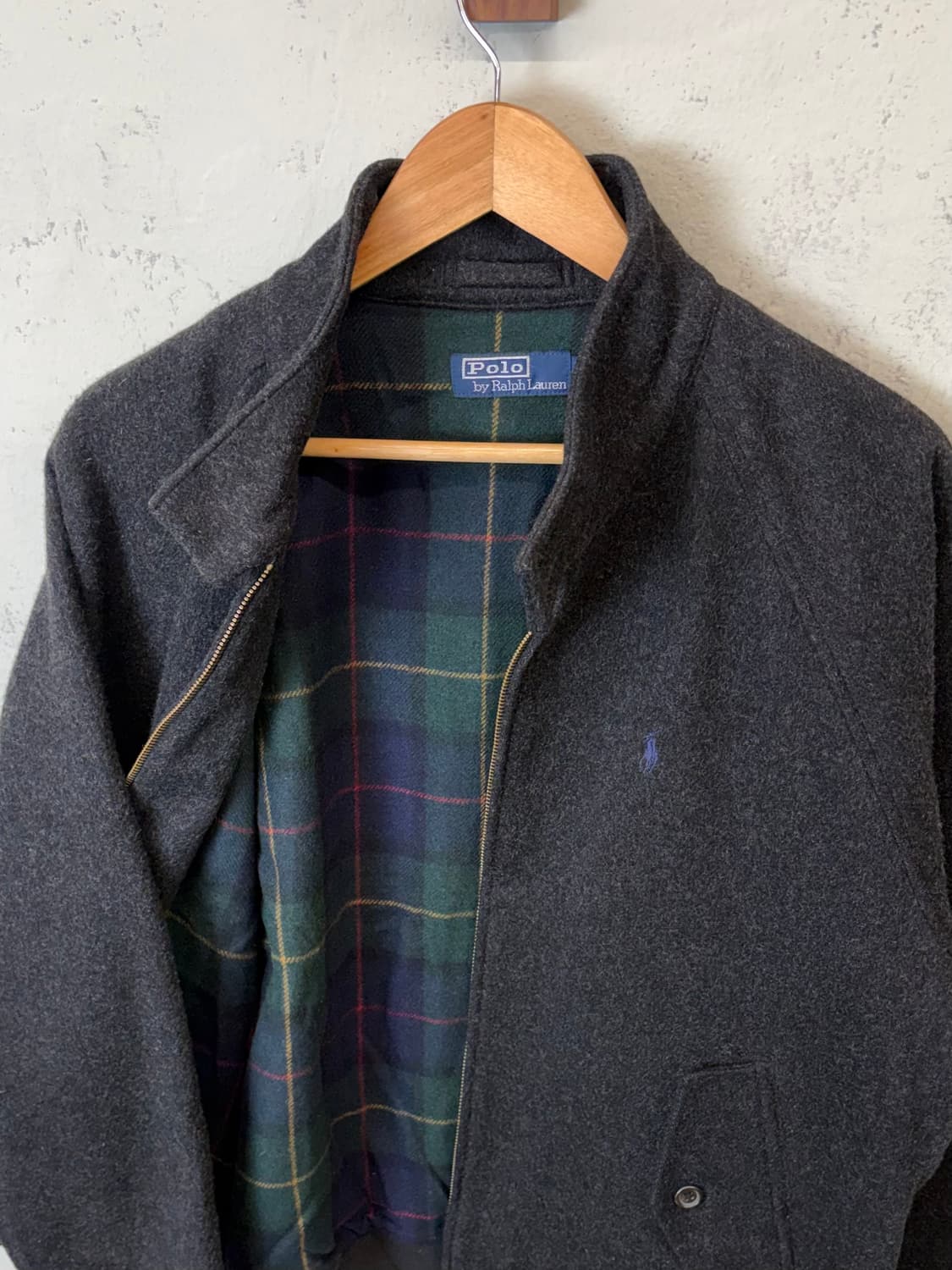 폴로랄프로렌 빈티지 울 바라쿠다 자켓 차콜 상품이미지2