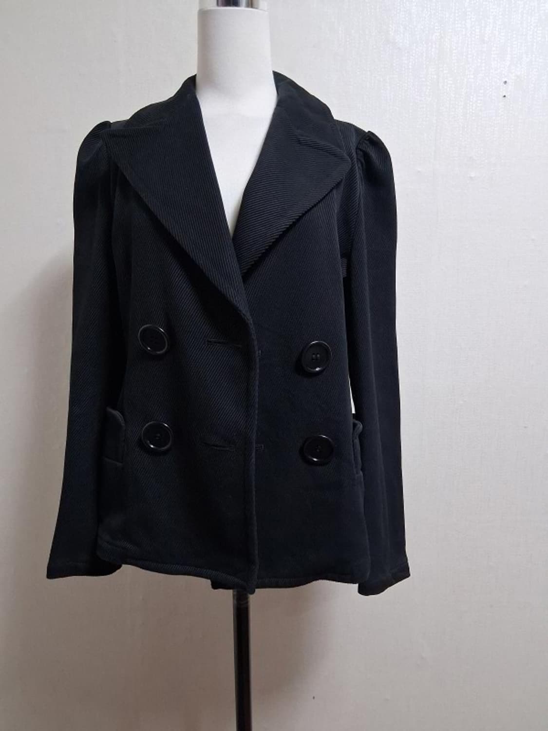 LIMI feu 리미 푸 데님쟈켓 S 퍼프소매 두꺼운 데님 골지텍스처  상품이미지1