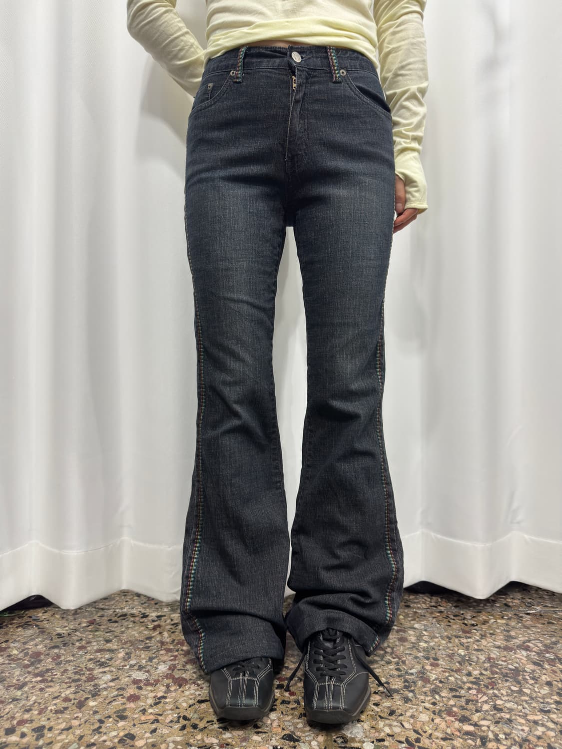 blue jam stitch denim pants 상품이미지2