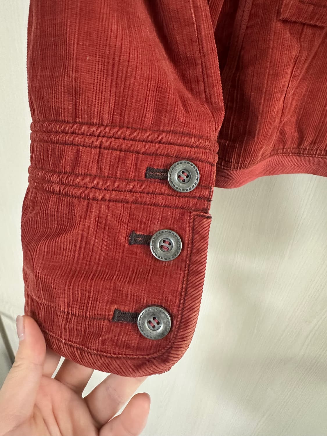빈티지 레드 더블 자켓 코듀로이 상품이미지5