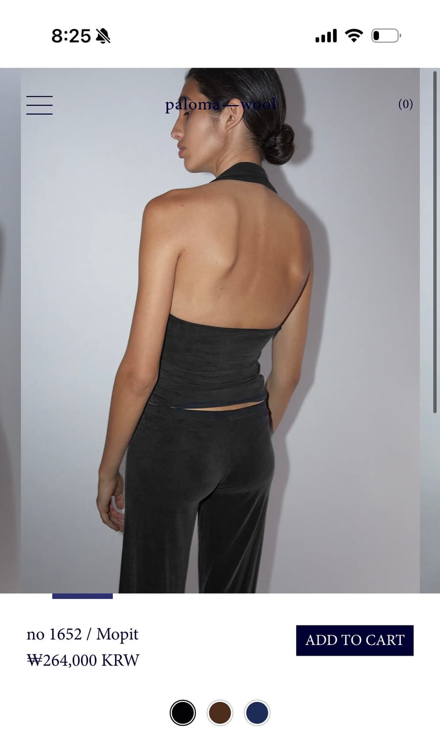 팔로마울 모핏 홀터넥 블랙 색상 S 상품이미지2
