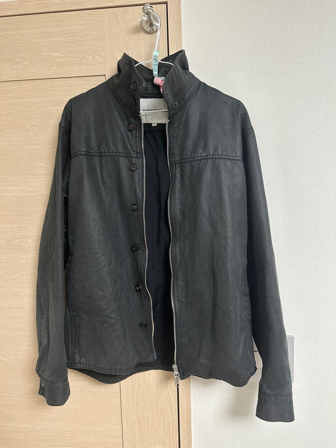 surfaceedition  BUTTON SHIRT JACKET BLAC 상품이미지1