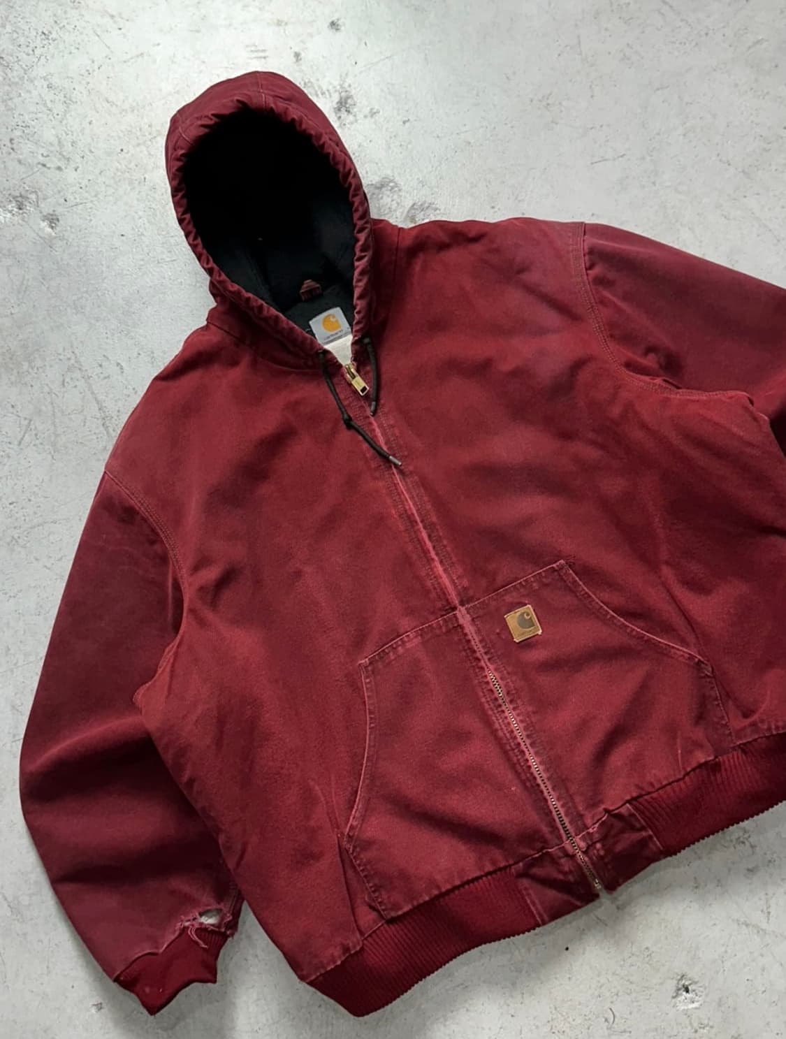 [3XL] 칼하트 00‘s J130 CRI 크림슨 레드 액티브 자켓 상품이미지5