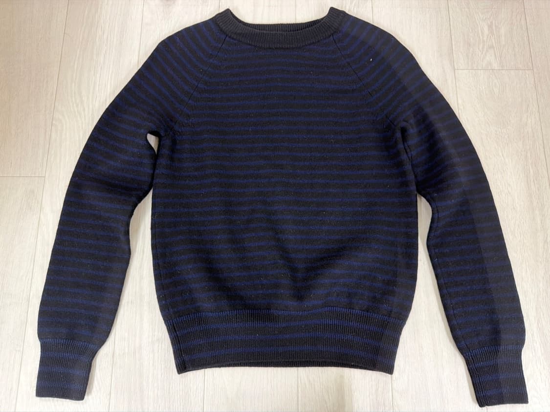 (NFS) 생로랑 16시즌 블루 스트라이프 니트 by. 에디슬리먼 상품이미지4