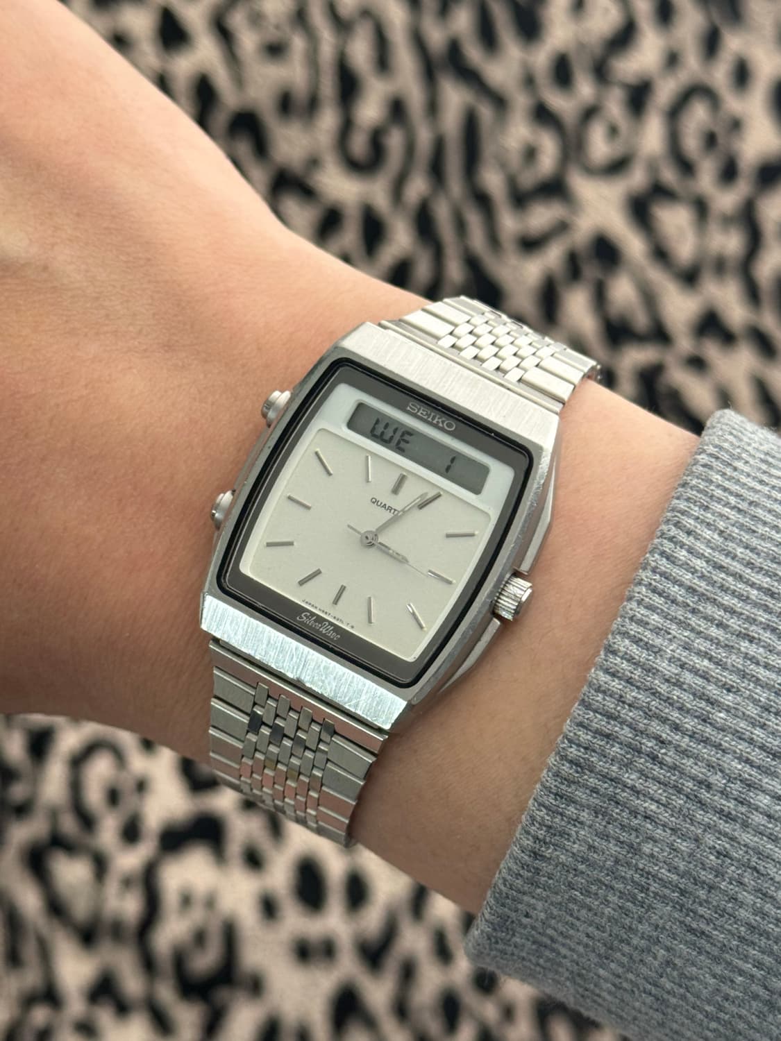 80s 빈티지 세이코 실버웨이브 아나디지 상품이미지9