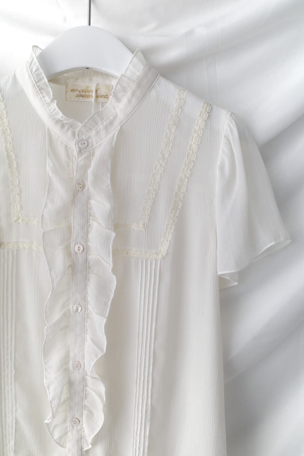 lace frill half blouse 상품이미지2