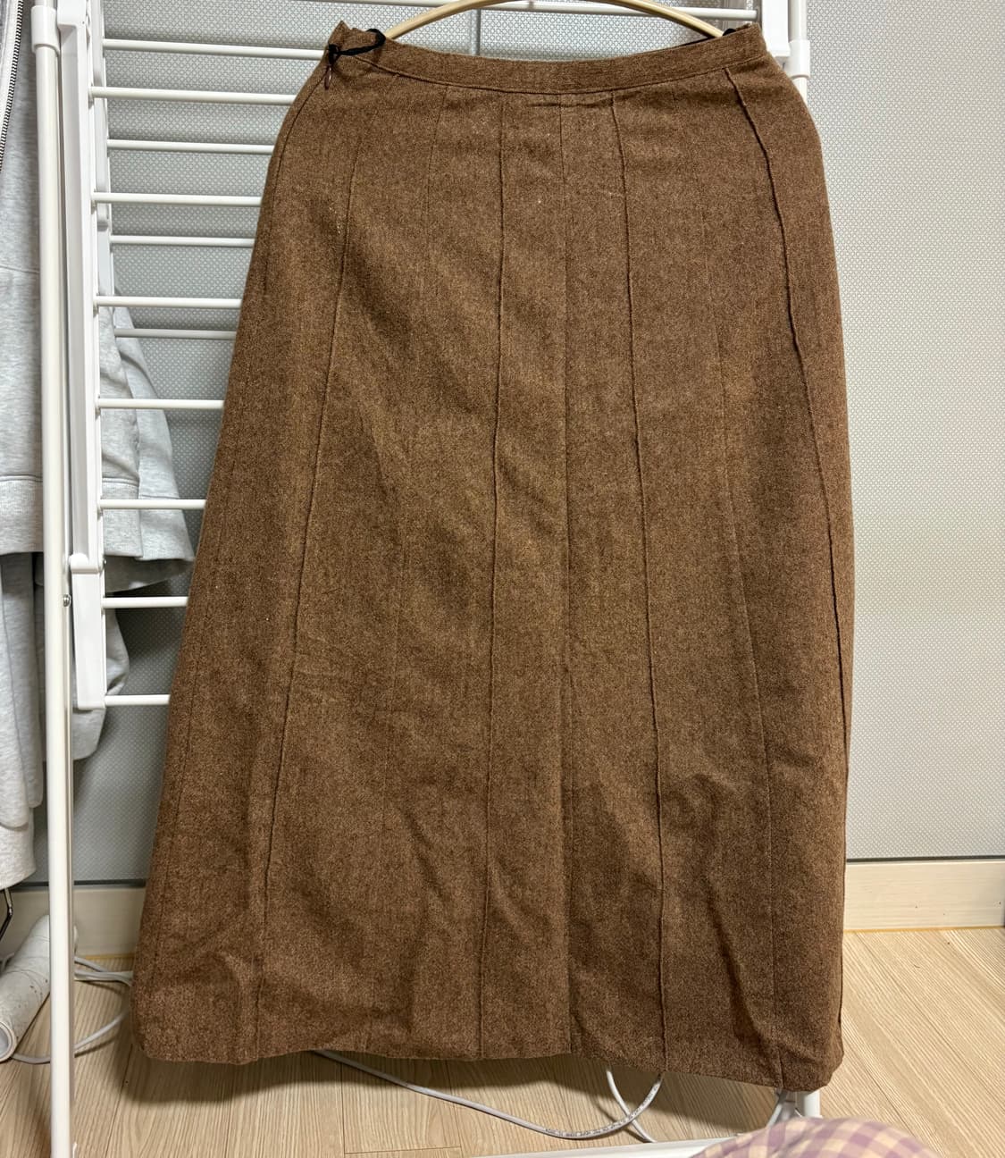 모리걸 빈티지 핀턱 롱 치마 상품이미지1