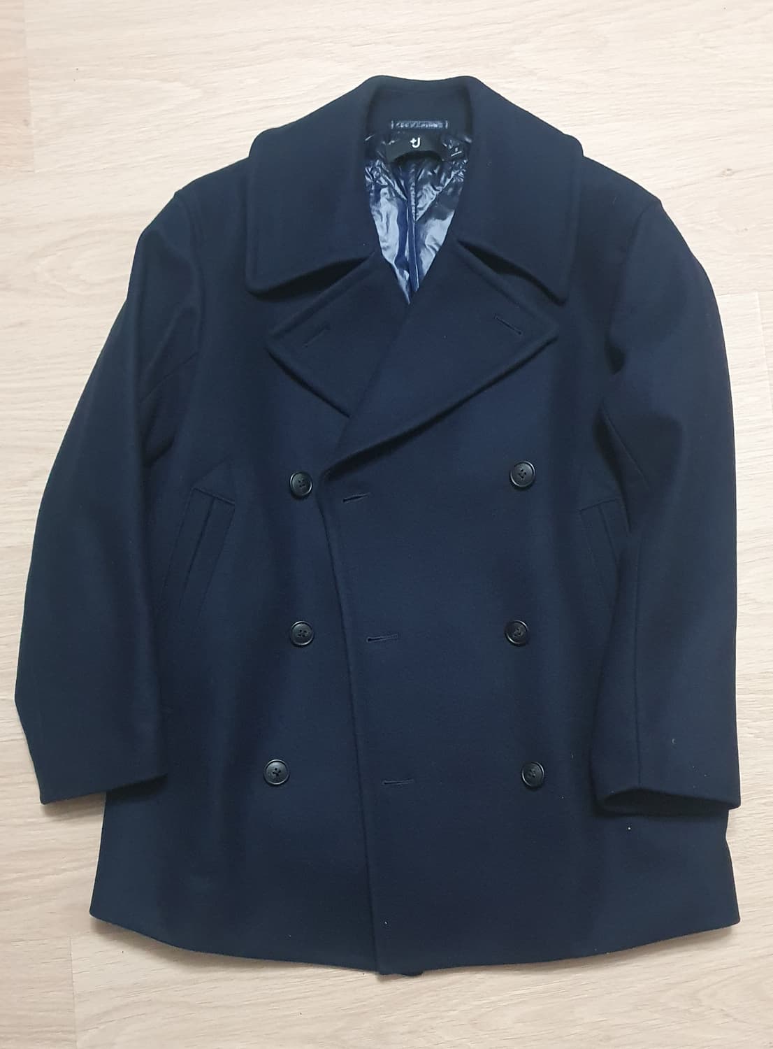 유니클로 질센더 피코트 네이비 S 상태 신품급 상품이미지3