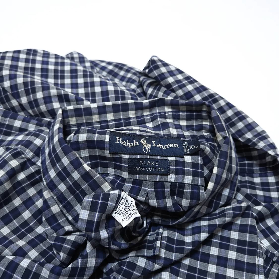 폴로 랄프로렌 90s 블레이크 반팔 체크 셔츠 남방 상품이미지4