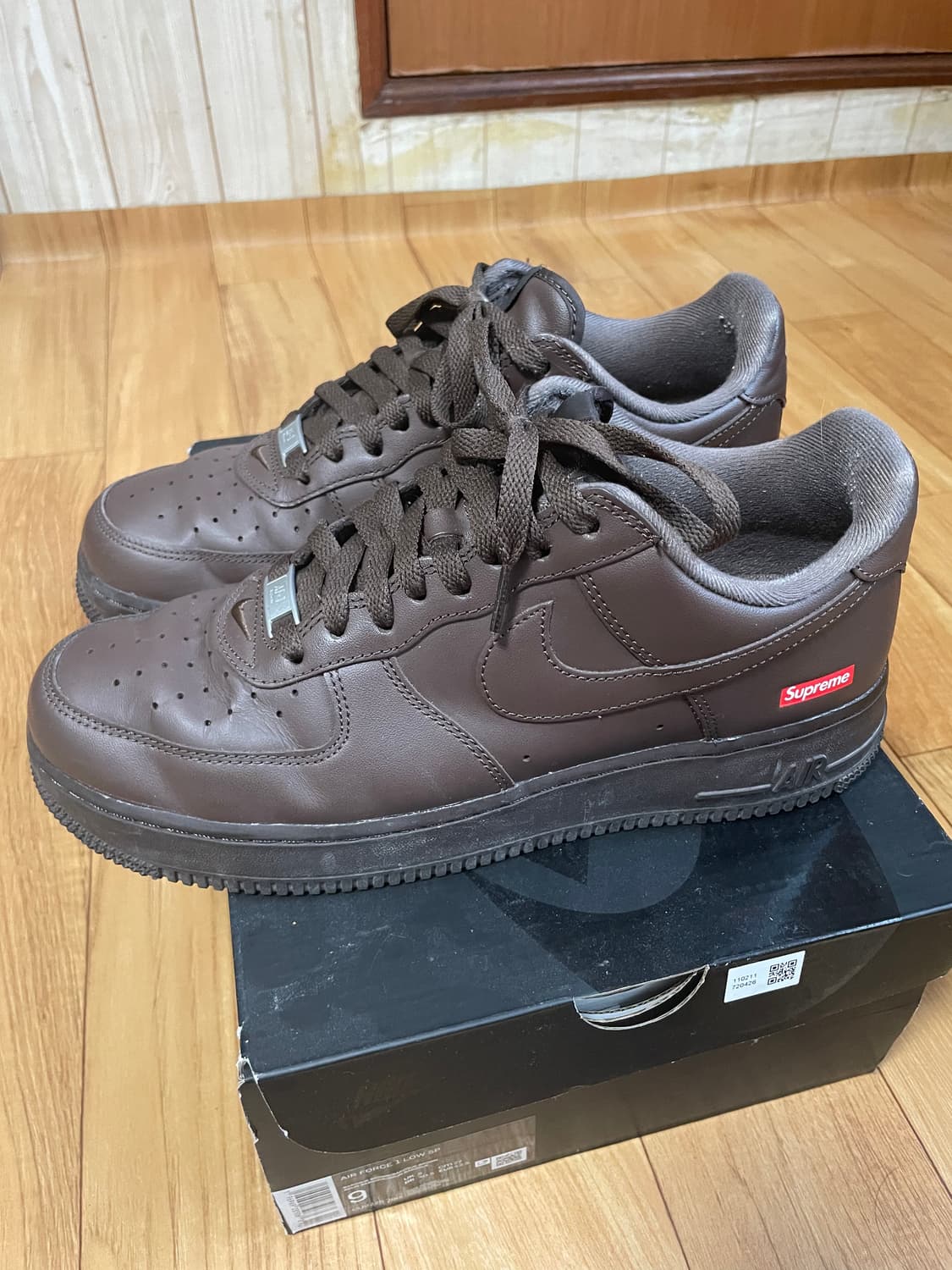 나이키 슈프림 에어포스 바로크 브라운 270 사이즈 상품이미지3